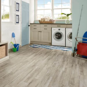Luxury Vinyl in laundry room | Calvetta Brothers Mentor