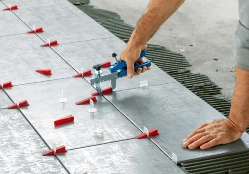 Tile-Install-During-1-landscape Tile installation | Calvetta Brothers Mentor